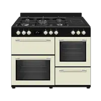 SOLTHERMIC® COCINA GAS-VTC CREMA RANGE COOKER 100 PROFESIONAL 3 HORNOS ELÉCTRICOS