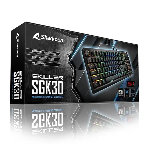 Sharkoon SKILLER SGK30 teclado Juego USB QWERTY Español Negro