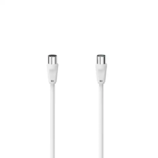 Hama 00305044 cable coaxial 5 m Blanco
