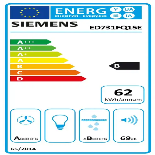 Siemens iQ500 ED731FQ15E hobs Negro Integrado 70 cm Con placa de inducción 4 zona(