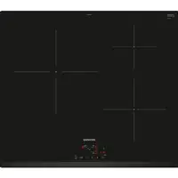 Siemens iQ100 EU63KBJB5E hobs Negro Integrado 60 cm Con placa de inducción 3 zona(