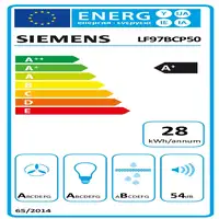 Siemens iQ500 LF97BCP50 campana Isla Acero inoxidable A+ 690 m³/h