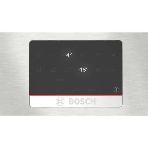 Nevera y congelador Independiente 363 L Acero inoxidable 66642 KGN394ICF BOSCH