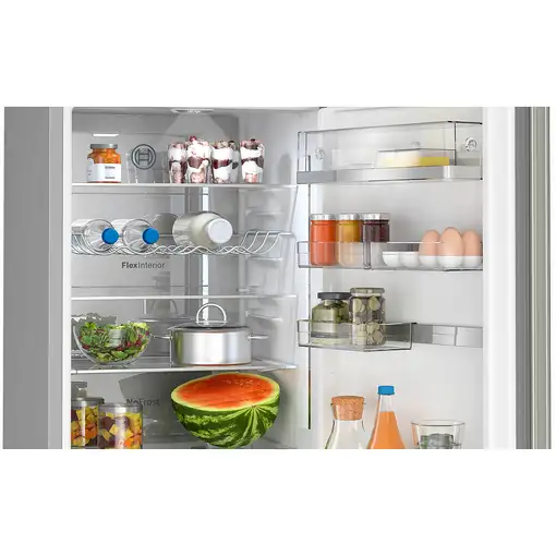 Nevera y congelador Independiente 363 L Acero inoxidable 66642 KGN394ICF BOSCH