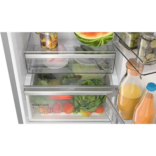 Nevera y congelador Independiente 363 L Acero inoxidable 66642 KGN394ICF BOSCH