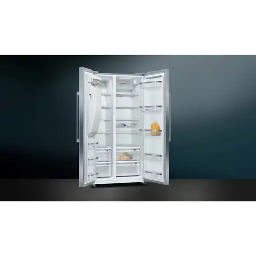 Siemens iQ500 KA93DAIEP nevera puerta lado a lado Independiente 562 L E Acero inox