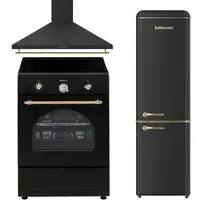 Solthermic® Pack Cocina 60x60 Vti60 Negra Induccion + Campana 60 + Combi 1,88