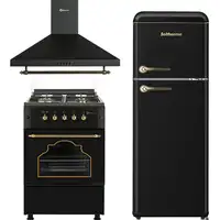 Solthermic® Pack Cocina Gas F5s40g2rb + Campana 60 + Frigorifico Retro 1,47