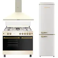 Solthermic® Pack Cocina Gas Crema 90x60 Portabombona + Campana 90 + Combi 1,88