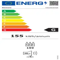 Siemens iQ500 KW36KATGA enfriador de vino Nevera de vino Independiente Gris 199 bo