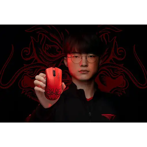 Razer DeathAdder V3 Pro Faker Edition ratón Juego mano derecha RF Wireless + USB T
