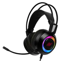 ABKONCORE CH60 Real Auriculares Alámbrico Diadema Juego Negro