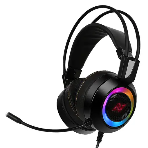 ABKONCORE CH60 Real Auriculares Alámbrico Diadema Juego Negro