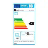 SOLTHERMIC® COCINA F9LT50G2-C GAS CREMA RÚSTICA 90X60 PORTABOMBONA