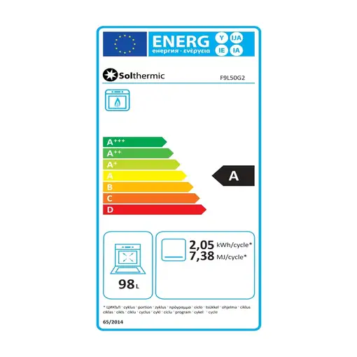 SOLTHERMIC® COCINA F9L50G2 GAS ROJO BURDEOS ESTILO RETRO 90X60 HORNO PANORAMICO