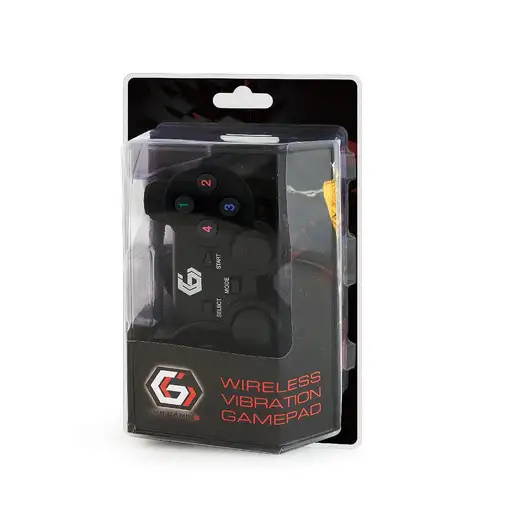 Gembird JPD-WDV-01 mando y volante Negro RF Gamepad PC, Playstation 2, Playstation