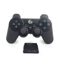 Gembird JPD-WDV-01 mando y volante Negro RF Gamepad PC, Playstation 2, Playstation