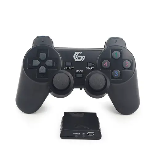 Gembird JPD-WDV-01 mando y volante Negro RF Gamepad PC, Playstation 2, Playstation