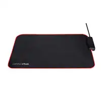 Trust GXT 765 Glide-Flex RGB Alfombrilla de ratón para juegos Negro, Rojo