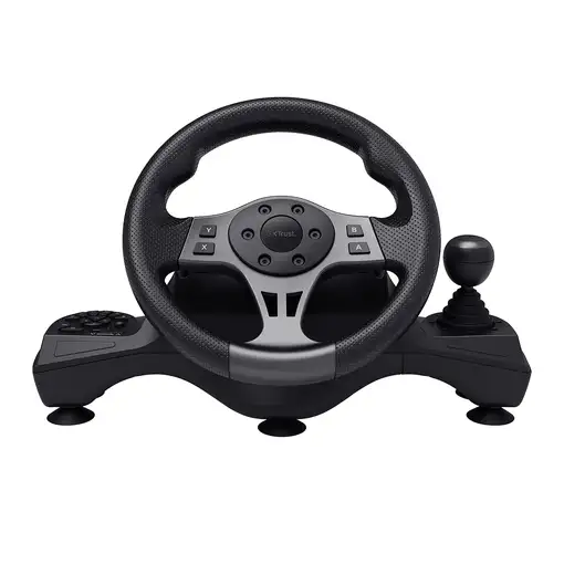 Trust GXT 289 Movi Negro USB Volante + Pedales Nintendo Switch, PlayStation 4, Xbo
