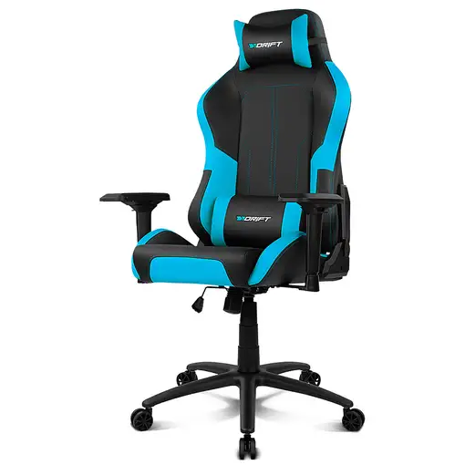 DRIFT DR250 Silla para videojuegos de PC Asiento acolchado tapizado Negro, Azul