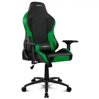 DRIFT DR250 Silla para videojuegos de PC Asiento acolchado tapizado Negro, Verde