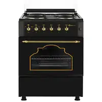 SOLTHERMIC® COCINA F5S04E3RB ELÉCTRICA NEGRA NEGRA RÚSTICA 50X55
