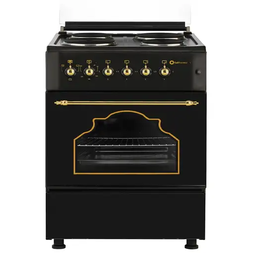 SOLTHERMIC® COCINA F5S04E3RB ELÉCTRICA NEGRA NEGRA RÚSTICA 50X55