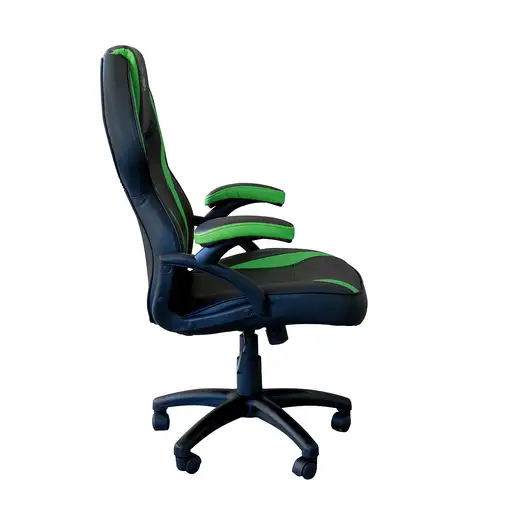 KeepOut XS200 Silla para videojuegos universal Asiento acolchado Negro, Verde
