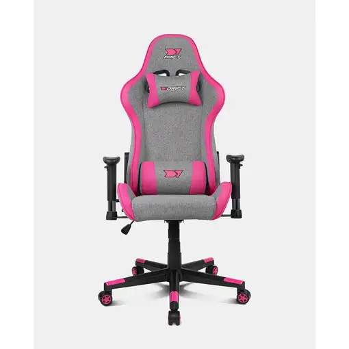 DRIFT DR90 PRO Silla para videojuegos de PC Asiento acolchado Gris, Rosa