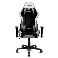 DRIFT DR175 Silla para videojuegos universal Asiento acolchado Negro, Gris, Blanco