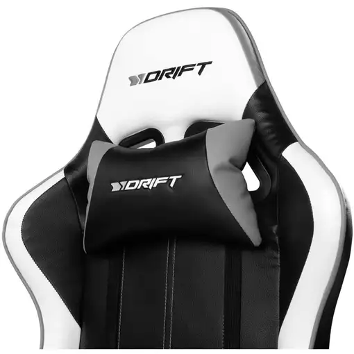 DRIFT DR175 Silla para videojuegos universal Asiento acolchado Negro, Gris, Blanco