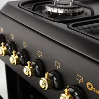 SOLTHERMIC® COCINA F6S40G2 GAS NEGRA RÚSTICA 60X60