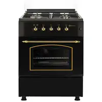 SOLTHERMIC® COCINA F6S40G2 GAS NEGRA RÚSTICA 60X60