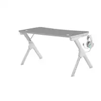 Mars Gaming MGD140, Escritorio Ergonómica Gaming, Soporte Auriculares y Bebidas, E