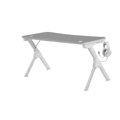 Mars Gaming MGD140, Escritorio Ergonómica Gaming, Soporte Auriculares y Bebidas, E