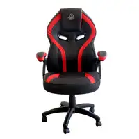 KeepOut XS200 Silla para videojuegos universal Asiento acolchado Negro, Rojo