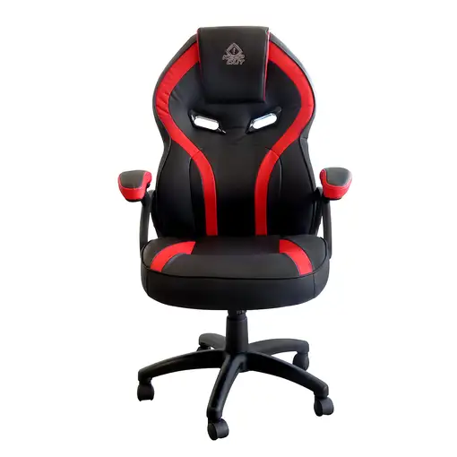 KeepOut XS200 Silla para videojuegos universal Asiento acolchado Negro, Rojo
