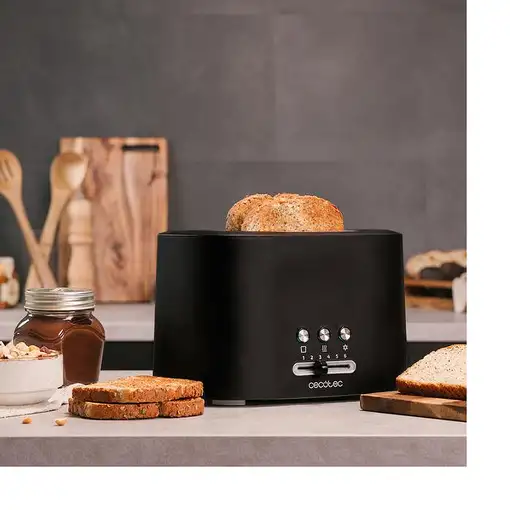 Cecotec 03179 tostadora 6 2 rebanada(s) 980 W Negro