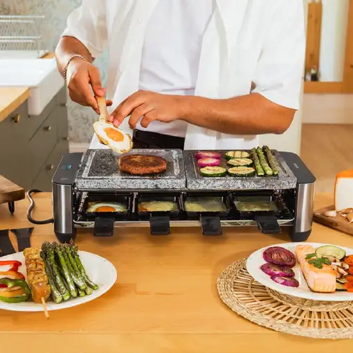 Cecotec Raclette Raclette Cheese&Grill 16000 Inox Allstone