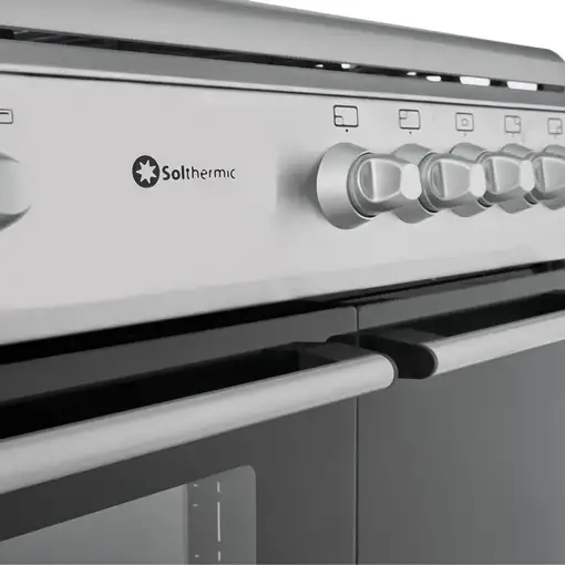 SOLTHERMIC® COCINA F9LT50G2I GAS INOX 90X60 PORTABOMBONA
