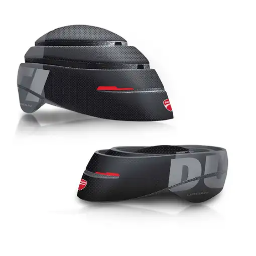 Ducati DUC-HLM-FLD/M gorra y accesorio deportivo para la cabeza Negro, Gris, Rojo