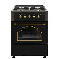SOLTHERMIC® COCINA F5S40G2RB GAS NEGRA RÚSTICA 50X55