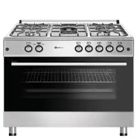 SOLTHERMIC® COCINA F9L50G2I GAS INOX 90X60 HORNO PANORÁMICO