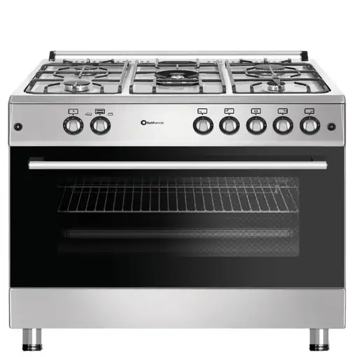 SOLTHERMIC® COCINA F9L50G2I GAS INOX 90X60 HORNO PANORÁMICO