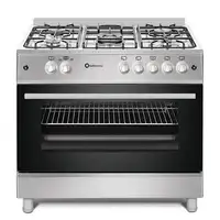 SOLTHERMIC® COCINA F9L50G2I GAS INOX 90X60 HORNO PANORÁMICO