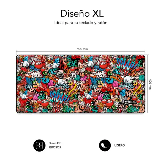 Alfombrilla Mouse Pad Xl Graffiti