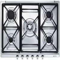 Smeg SE70SGH-5 Acero inoxidable Integrado Encimera de gas 5 zona(s)