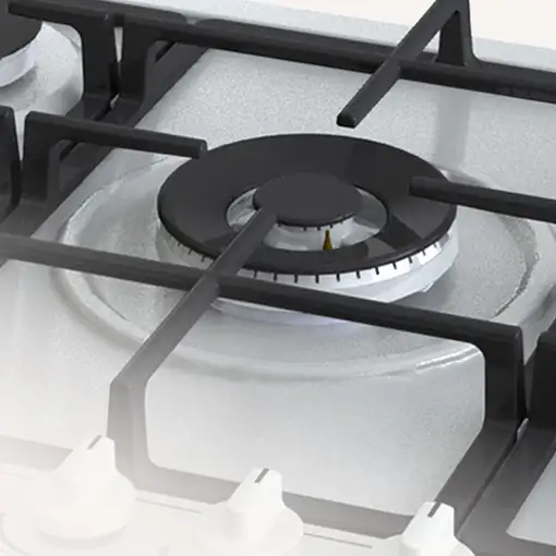 Hisense GM773XF hobs Acero inoxidable Integrado 71 cm Encimera de gas 5 zona(s)