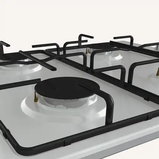Hisense GM773XF hobs Acero inoxidable Integrado 71 cm Encimera de gas 5 zona(s)